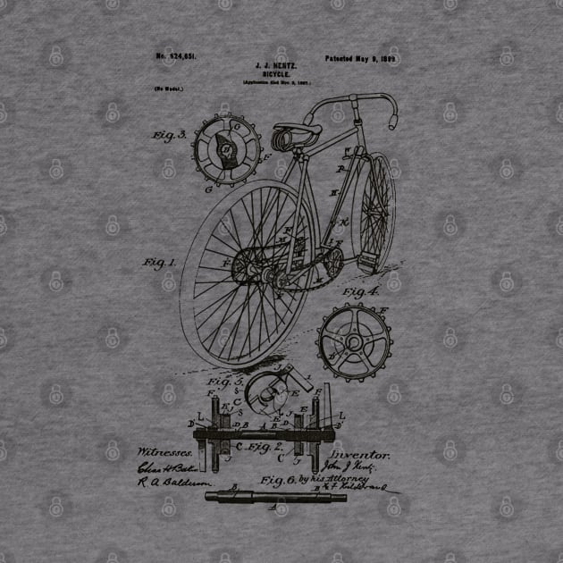 Bicycle Patent Black by Luve